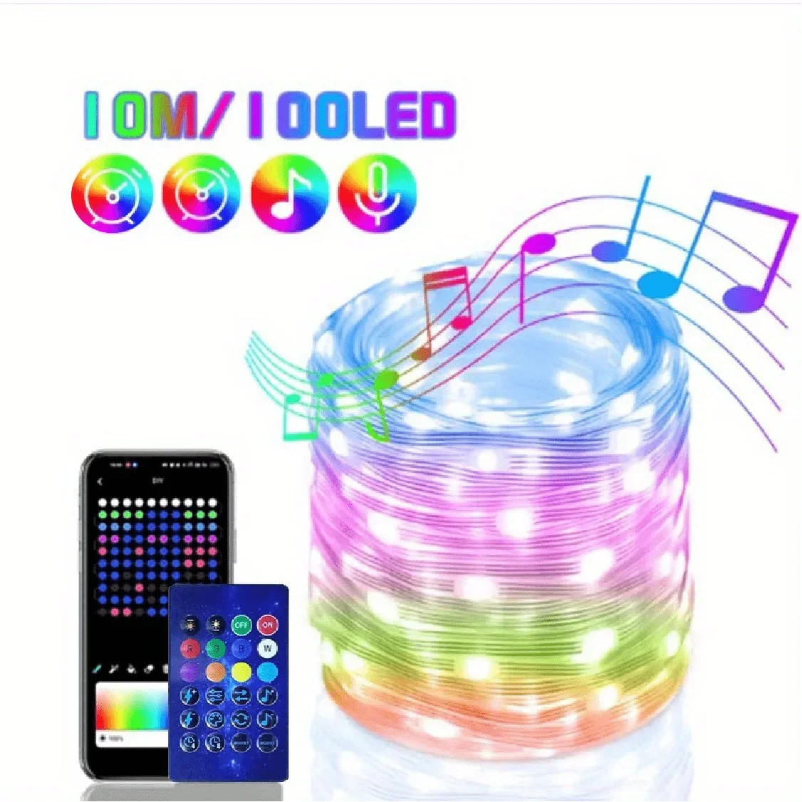 "Christmas lights"
"Bluetooth fairy lights"
"Sound activated lights"
"Waterproof LED string lights"
"DIY ambient lighting"
"Holiday decoration lights"
"Music sync lights"
"Smart LED Christmas lights"
"Outdoor and indoor fairy lights"
"RGB copper string lights"