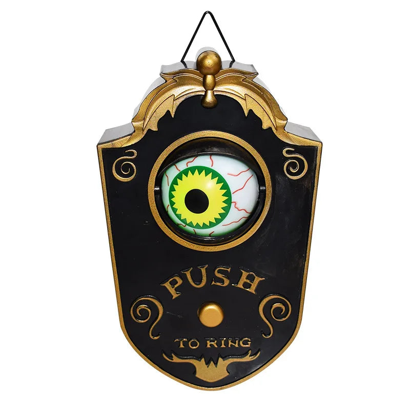 "Halloween doorbell"
"Spooky home decor"
"Haunted house decoration"
"Halloween decoration"
"Scary doorbell"
"halloween one-eyed doorbell"
"halloween eye doorbell"
"eyeball doorbell animated halloween decoration"
"halloween doorbell eyeball"
"doorbell halloween"