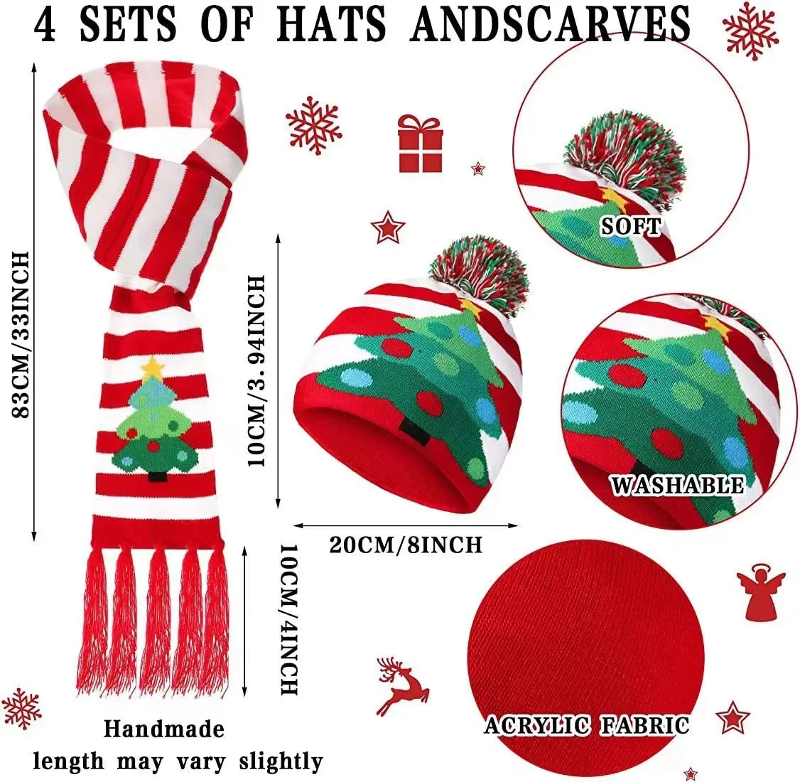 "LED Christmas""Hat and Scarf Set""Colorful Knitted Winter Accessories""for Kids, Women & Men""Holiday Gift"christmas gifts""christmas decorations""holiday shopping""christmas deals""stocking stuffers""christmas tree""last‑minute christmas gifts"