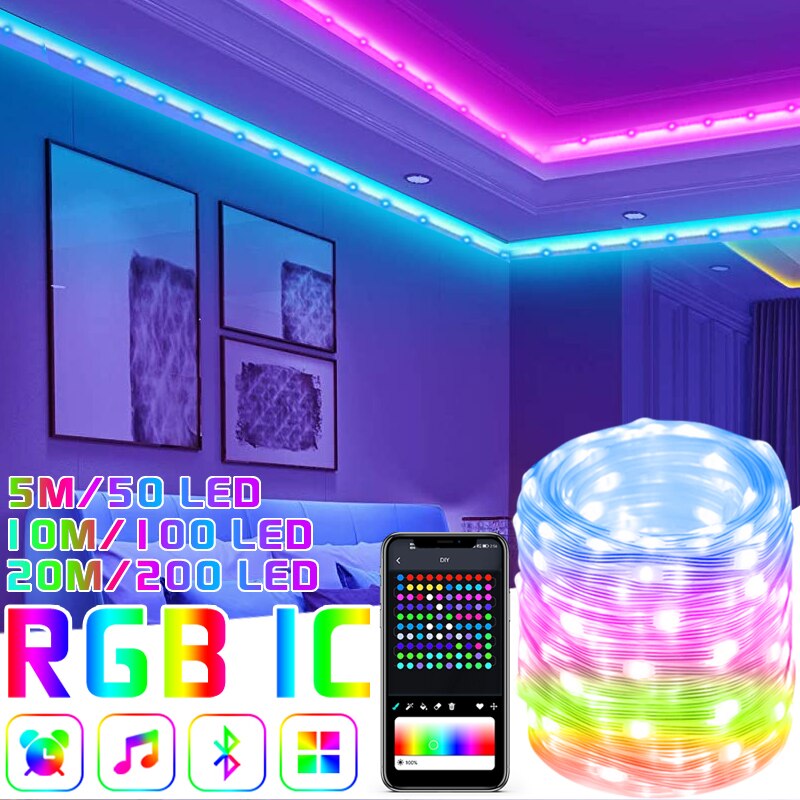 Rainbow Glowe: RGBIC Indoor LED Light String