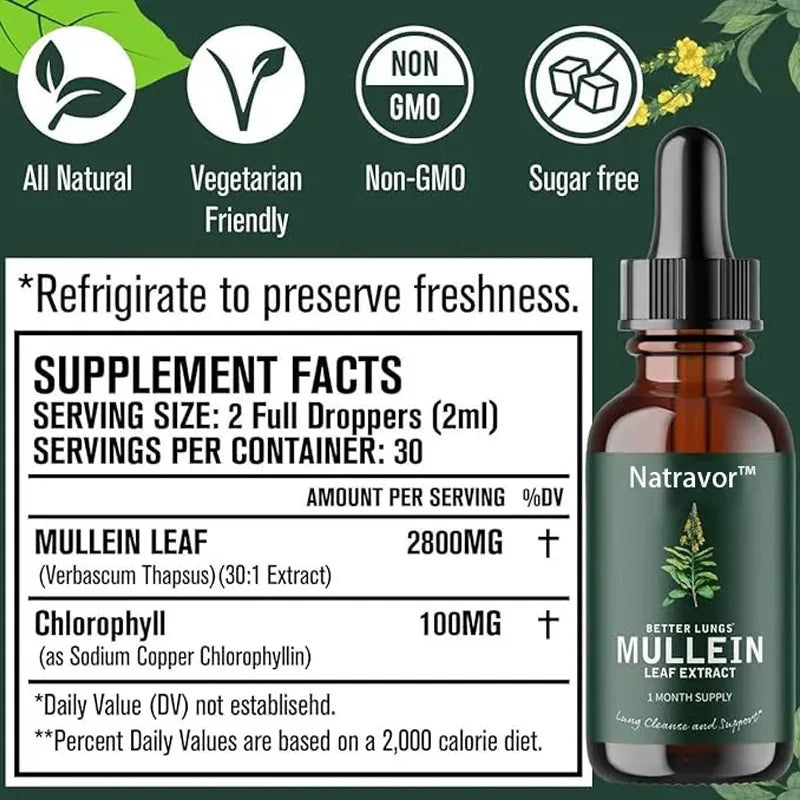 Mullein Extract and Chlorophyll Drops
