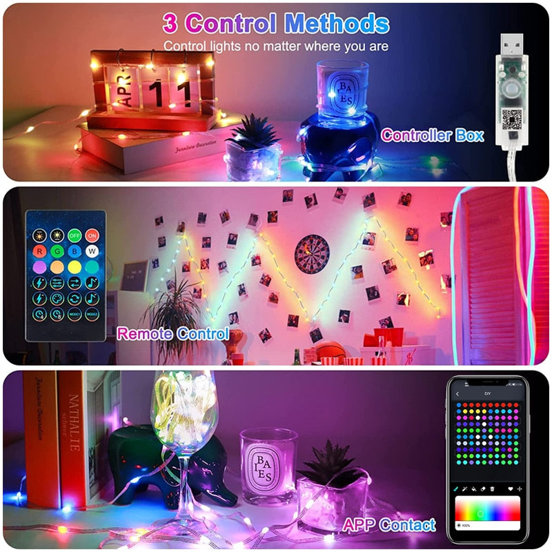 Rainbow Glowe: RGBIC Indoor LED Light String