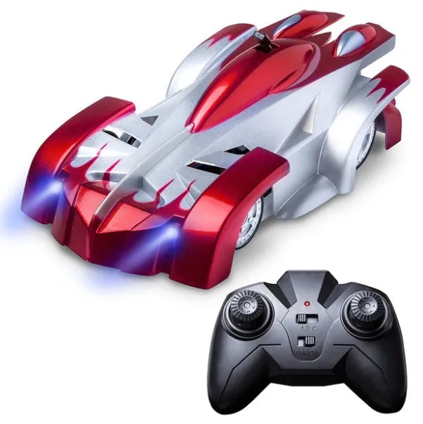 "RC Anti Gravity Car Spider""Remote Control Car,Wall Climbing Car,Gravity Defying 360 Degree Rotating Stunt RC Car with LED Light,Wall Climbing Land Dual-Mode Toy Car for Kids"