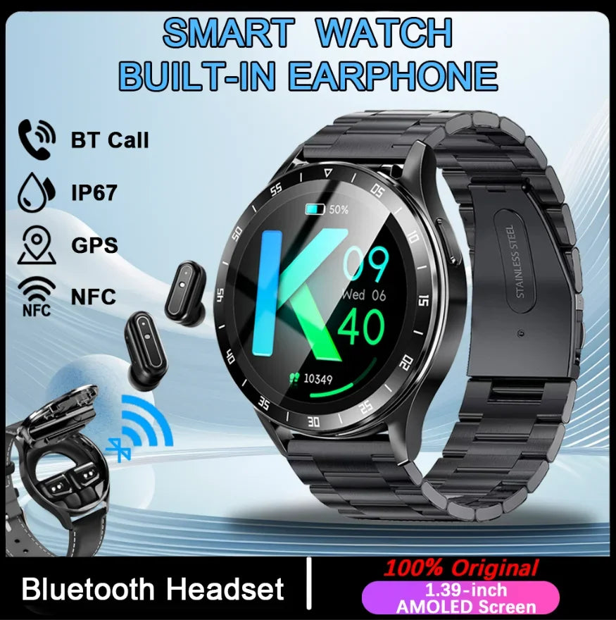 "2-in-1 smartwatch and earbuds"
"NFC smartwatch with earbuds"
"Bluetooth smartwatch with earbuds"
"smartwatch with TWS earbuds"
"fitness tracker smartwatch"
"health monitoring smartwatch"
"smartwatch for contactless payments"
"NFC fitness watch"
"waterproof smartwatch with earbuds"
"AMOLED display smartwatch"
"smartwatch with heart rate monitor"
"dual function smartwatc"
"TWS earbuds smartwatch combo"
"all-in-one smartwatch"
"Bluetooth 5.0 smartwatch"
"sleep tracking smartwatch"