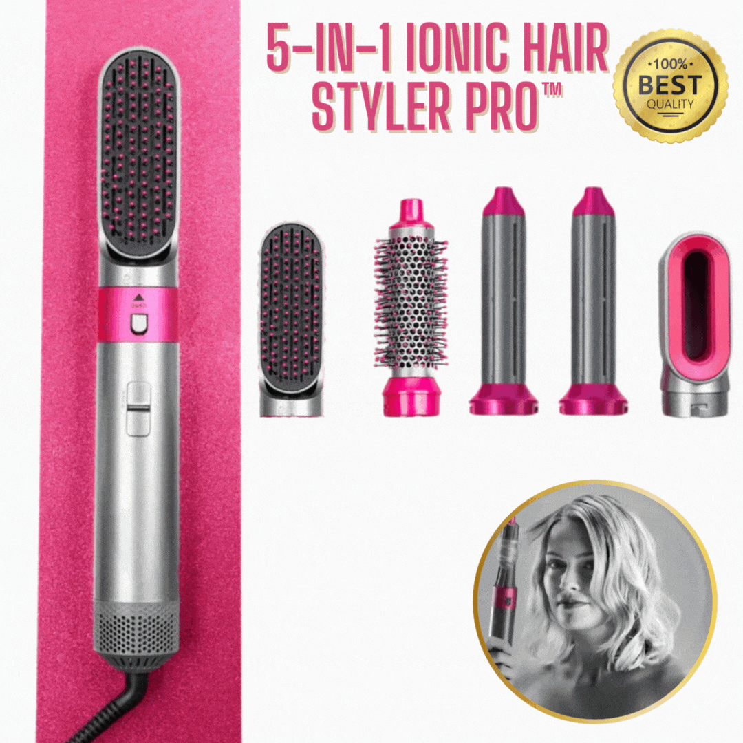 "Ionic Hair Styler"
"Professional Hair Styler"
"Hair Styling Tool"
"Frizz-Free Hair Styling"
"Healthy Hair Styling"
"Salon-Quality Hair Tool"
"5-in-1 Hair Styler"
"Curling and Straightening Tool"
"Hair Styler with Ionic Technology"
"Heat Protection Hair Tool"