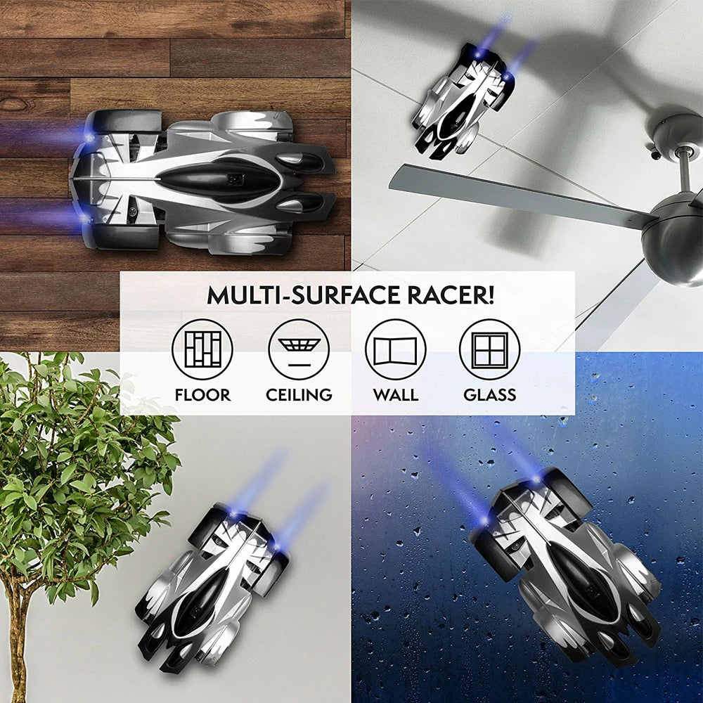 "RC Anti Gravity Car Spider""Remote Control Car,Wall Climbing Car,Gravity Defying 360 Degree Rotating Stunt RC Car with LED Light,Wall Climbing Land Dual-Mode Toy Car for Kids"