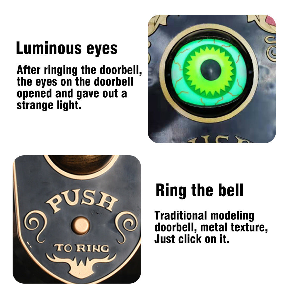 "Halloween doorbell"
"Spooky home decor"
"Haunted house decoration"
"Halloween decoration"
"Scary doorbell"
"halloween one-eyed doorbell"
"halloween eye doorbell"
"eyeball doorbell animated halloween decoration"
"halloween doorbell eyeball"
"doorbell halloween"