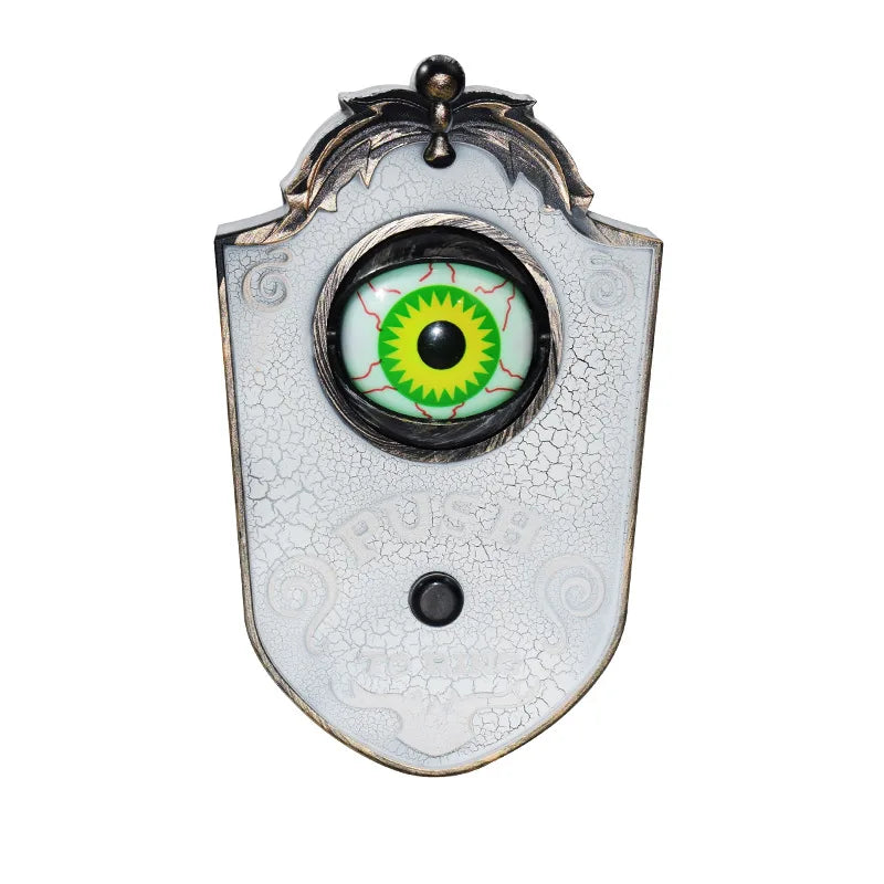 "Halloween doorbell"
"Spooky home decor"
"Haunted house decoration"
"Halloween decoration"
"Scary doorbell"
"halloween one-eyed doorbell"
"halloween eye doorbell"
"eyeball doorbell animated halloween decoration"
"halloween doorbell eyeball"
"doorbell halloween"