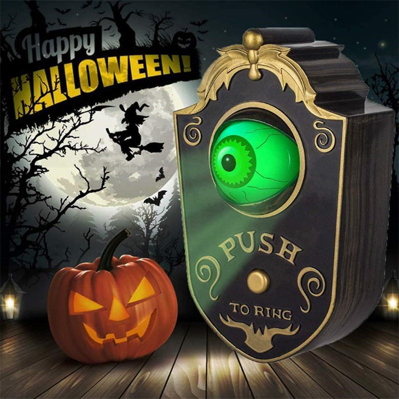 "Halloween doorbell"
"Spooky home decor"
"Haunted house decoration"
"Halloween decoration"
"Scary doorbell"
"halloween one-eyed doorbell"
"halloween eye doorbell"
"eyeball doorbell animated halloween decoration"
"halloween doorbell eyeball"
"doorbell halloween"