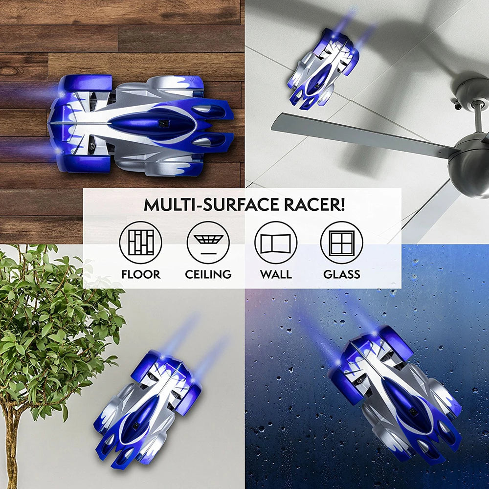 "RC Anti Gravity Car Spider""Remote Control Car,Wall Climbing Car,Gravity Defying 360 Degree Rotating Stunt RC Car with LED Light,Wall Climbing Land Dual-Mode Toy Car for Kids"