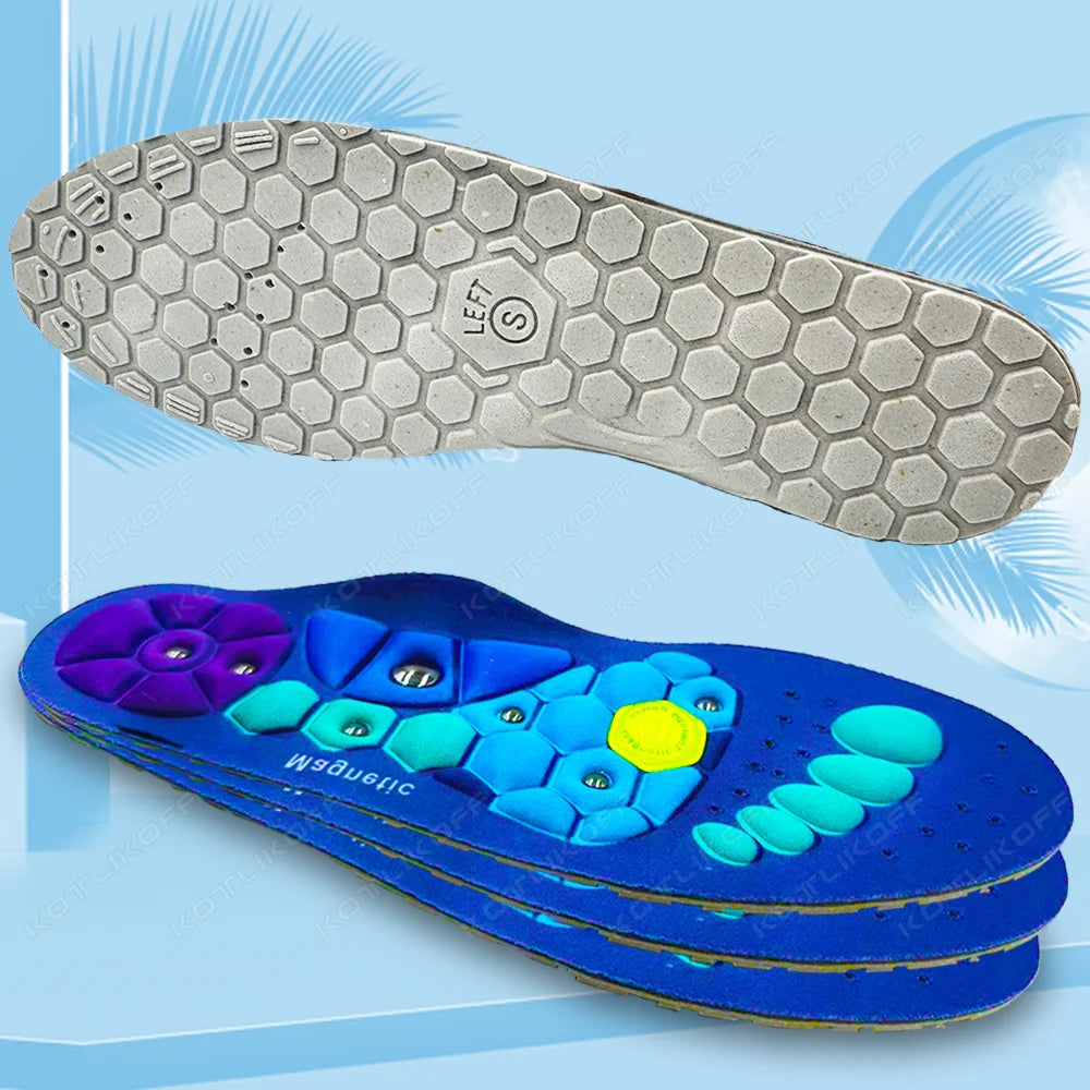 "Magnetic Acupressure Insoles"
"Magnetic insoles for pain relief"
"Acupressure insoles"
"Foot pain relief insoles"
"Acupressure therapy insoles"
"Insoles for better circulation"
"Therapeutic insoles for foot pain"
"Insoles for foot health"
"Magnetic insoles for energy"
"Pain relief insoles for plantar fasciitis"
"Best insoles for arthritis pain"
"Foot insoles for stress relief"
"Comfort insoles for walking"
"Energy boosting insoles"
