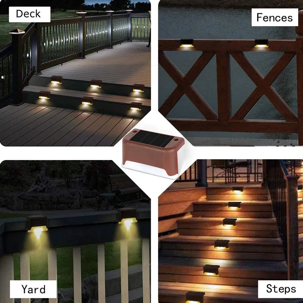 LED Solar Lamp Path Staircase Waterproof Outdoor Wall Light💡