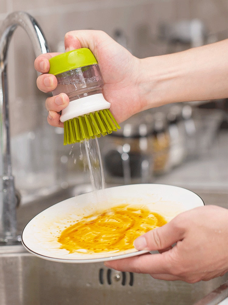 Multipurpose Cleaning Brush with Soap Dispenser